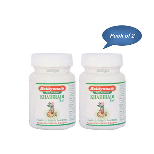 Baidyanath (Jhansi) Khadiradi Bati 10 Gm (Pack Of 2)
