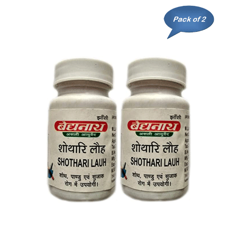 Baidyanath (Jhansi) Shothari Lauh 40 Tablets (Pack Of 2)