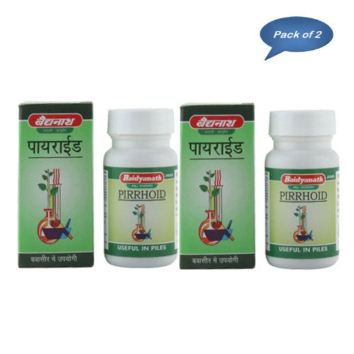 Baidyanath (Jhansi) Pirrhoids 50 Tablets (Pack Of 2)