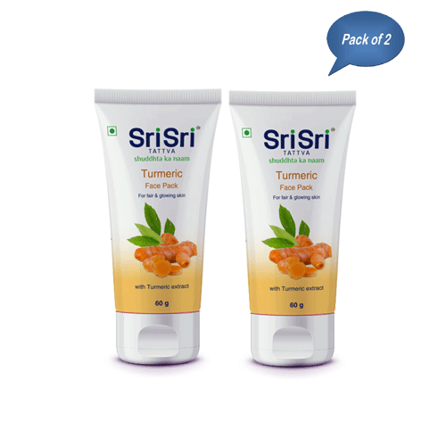 Sri Sri Tattva Turmeric Face Pack 60 Gm (Pack of 2)