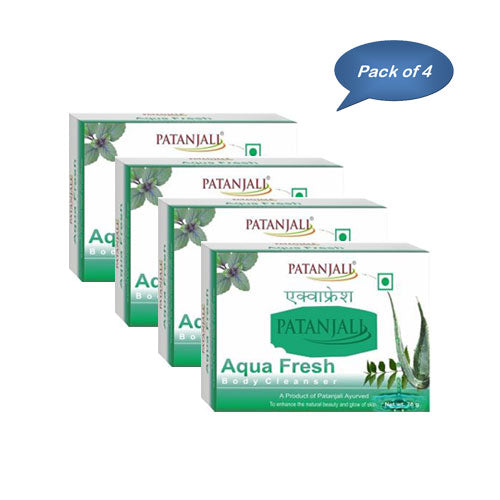 Patanjali Aqua Fresh Soap 75 Gm (Pack Of 4)