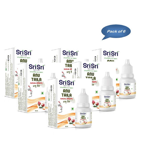 Sri Sri Tattva Ayurveda Anu Taila 10 Ml (Pack Of 6)