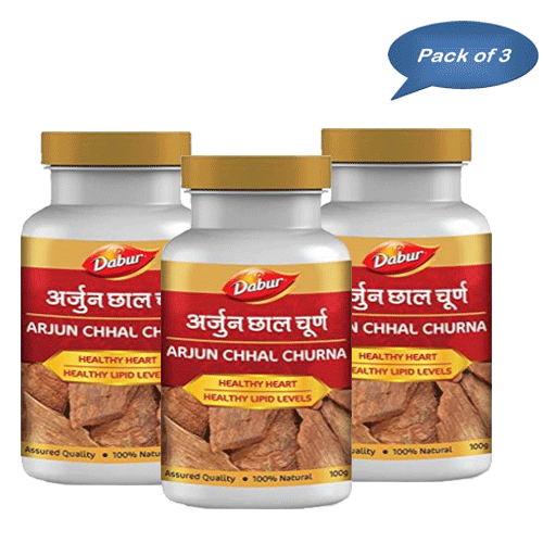 Dabur Arjun Chhal Churna 100 Gm (Pack Of 3)