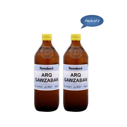 Hamdard Arq Gawzaban 500 Ml (Pack of 2)