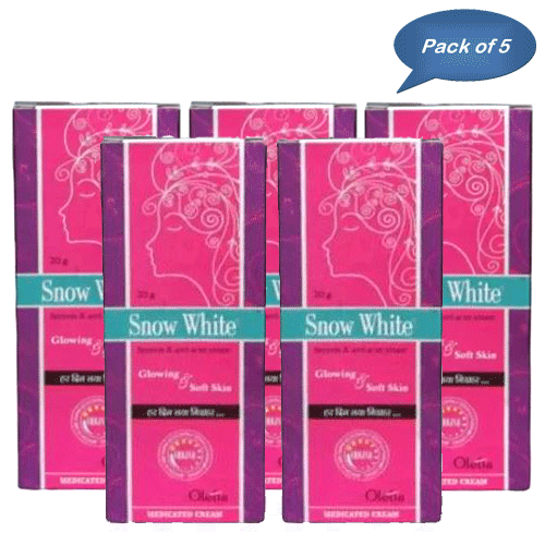 Olefia Snow White Cream 20 Gm (Pack Of 5)