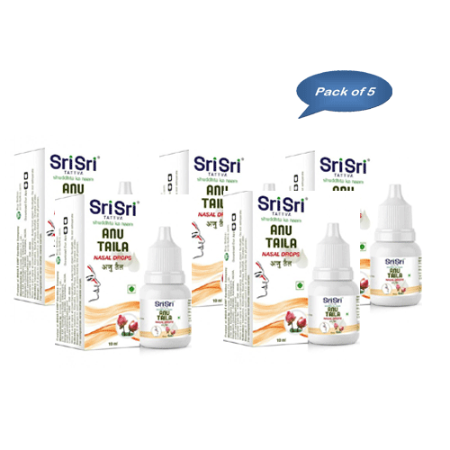 Sri Sri Tattva Ayurveda Anu Taila 10 Ml (Pack Of 5)