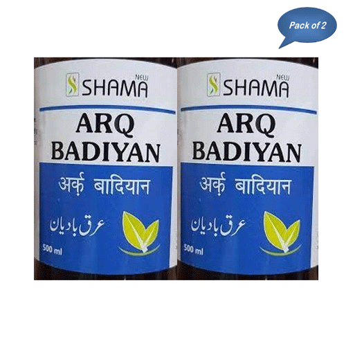 New Shama Araq Badiyan 500 Ml (Pack of2)