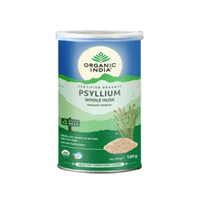 Organic India Psyllium Whole Husk Powder 100 Gm | Certified Organic Isabgol for Constipation & Cholesterol
