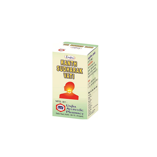 Unjha Ayurvedic Pharmacy Kanth Sudharak Vati 10 Gm