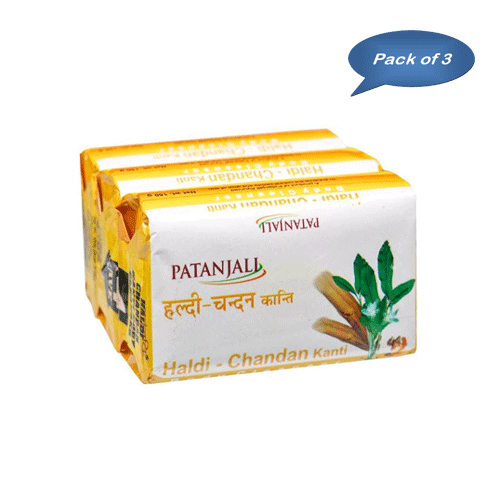 Patanjali Haldi Chandan Soap (Set Of 3 Pcs) 150 Gm