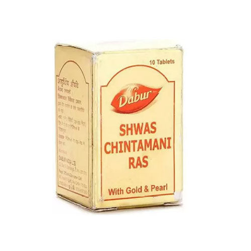 Dabur Shwas Chintamani Ras Gold 10 Tablets