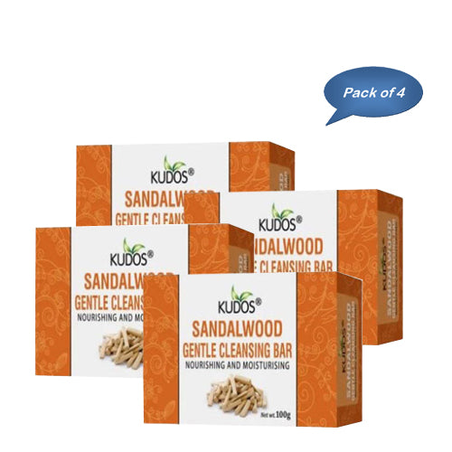 Kudos Sandalwood Soap 100 Gm (Pack of 4)