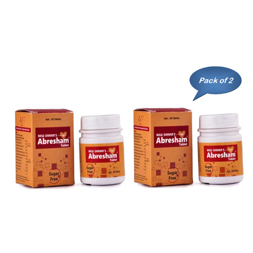 New Shama Abresham 50 Tablets (Pack Of 2)