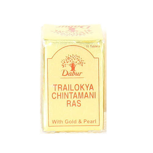 Dabur Trailokya Chintamani Ras (Gold) 10 Tablets