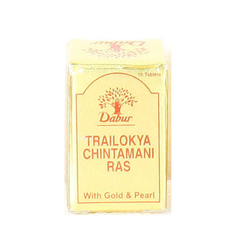 Dabur Trilokya Chintamani Ras (Gold) 10 Tablets