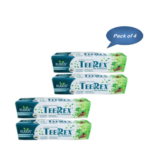 Kudos Teerex Toothpaste 100 Gm (Pack Of 4)