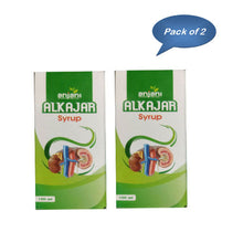 Anjani Pharmaceuticals Alkajar Syrup 100 Ml - Pack of 2 | Ayurvedic Alkaline Antacid, Acidity & Heartburn Relief Syrup