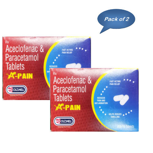 Olzwell A-Pain 15 Tablets (Pack of 2)