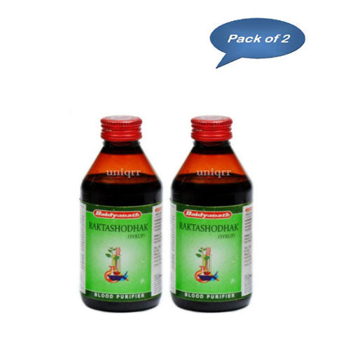 Baidyanath (Jhansi) Raktashodhak Syrup 200 Ml (Pack of 2)