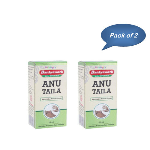 Baidyanath (Jhansi) Anu Taila Nasal Drops 20 Ml (Pack Of 2)