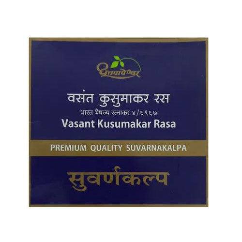 Dhootapapeshwar Vasant Kusumakar Ras (Premium) 60 Tablets