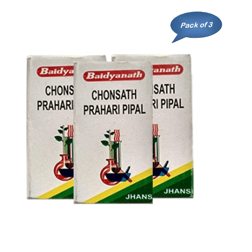 Baidyanath (Jhansi) Chonsath Prahari Pipal 5 Gm (Pack of 3)