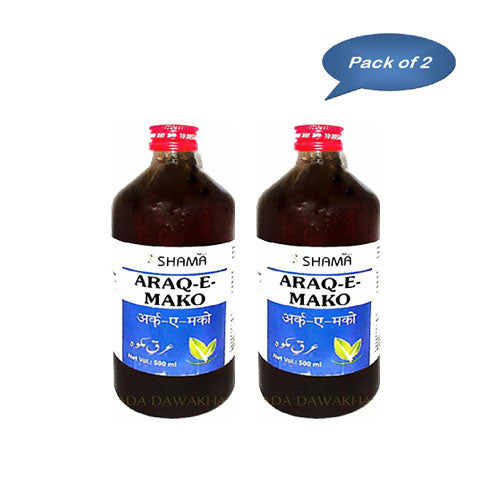 New Shama Araq-E-Mako 500 Ml (Pack Of 2)