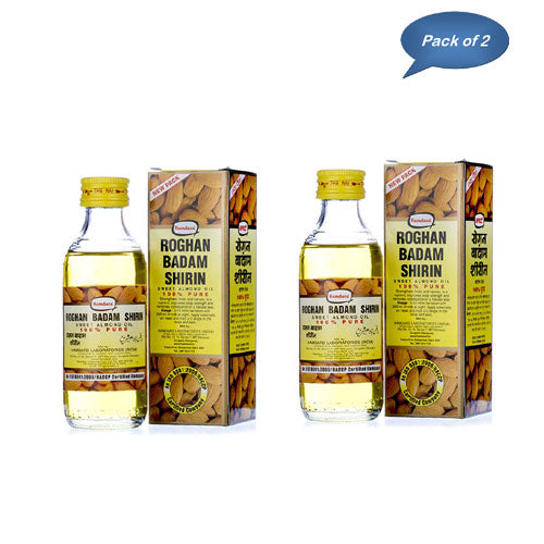 Hamdard Roghan Badam Shirin Oil 50 Ml (Pack Of 2)