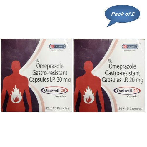 Olzwell Omiwell-20 15 Capsules (Pack of 2)