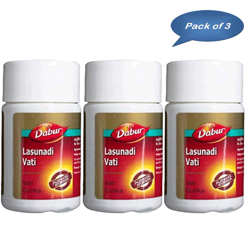 Dabur Lasunadi Vati 40 Tablets (Pack Of 3)