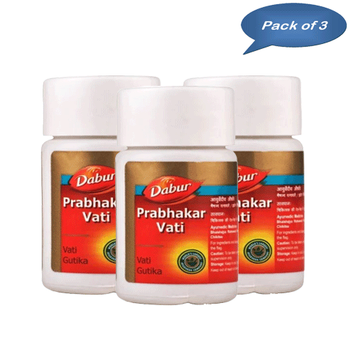 Dabur Prabhakar Vati 40 Tablets (Pack Of 3)