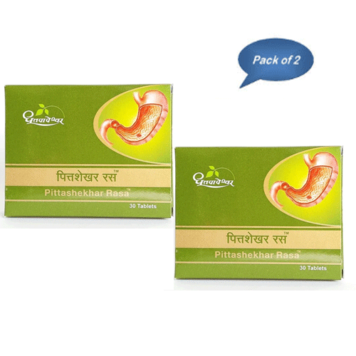 Dhootapapeshwar Pittashekhar Rasa 30 Tablets (Pack Of 2)