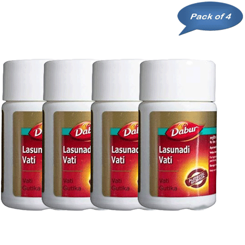 Dabur Lasunadi Vati 40 Tablets (Pack Of 4)