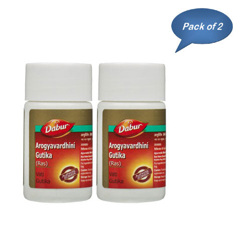 Dabur Arogyavardhini Gutika (Ras) 40 Tablets (Pack of 2)
