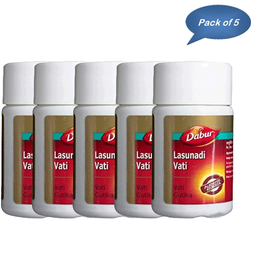 Dabur Lasunadi Vati 40 Tablets (Pack Of 5)