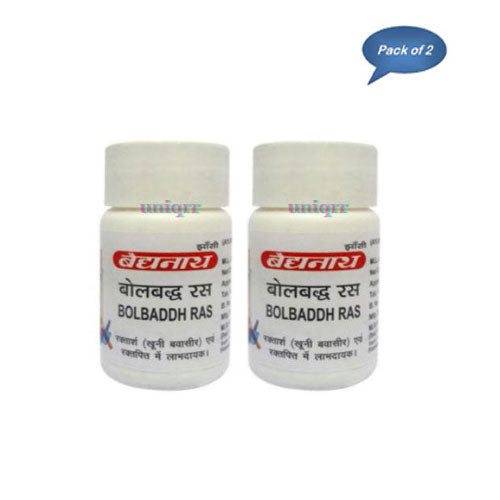 Baidyanath (Jhansi) Bolbaddh Ras 40 Tablets (Pack of 2)