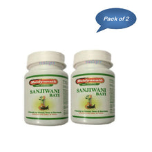 Baidyanath (Jhansi) Sanjiwani Bati 40 Tablets - Pack of 2 | Classical Ayurvedic Life-Restoring Ama Destroyer, Fever & Digestive Health