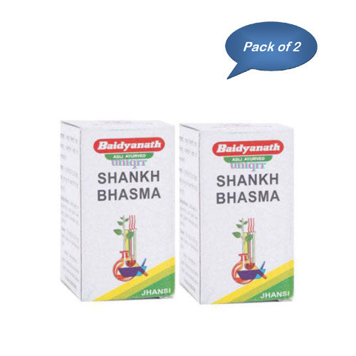Baidyanath (Jhansi) Shankh Bhasma 5 Gm (Pack of 2)