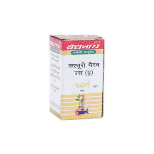 Baidyanath (Jhansi) Kasturi Bhairav Ras 10 Tablets