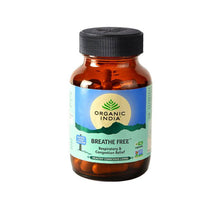 Organic India Breathe Free 60 Capsules | Certified Organic Ayurvedic Respiratory Health